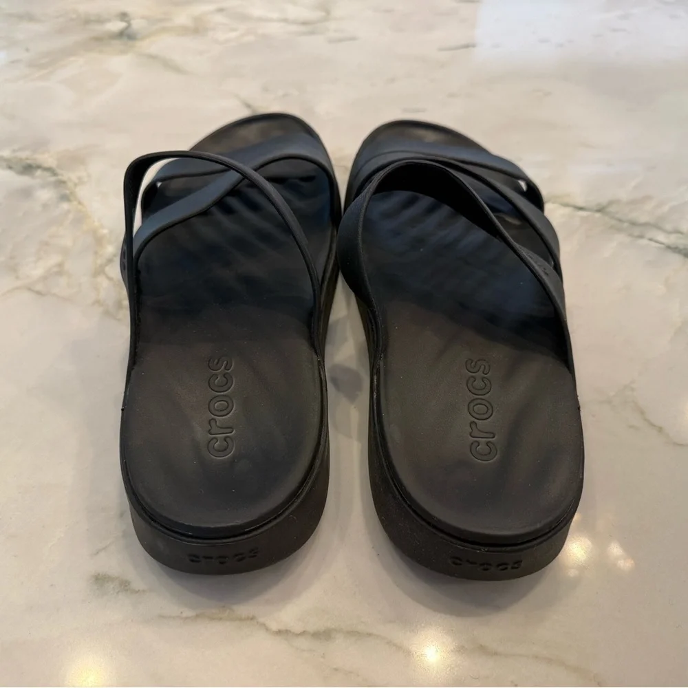 Crocs Black Slide Sandals - Picture 2 of 3